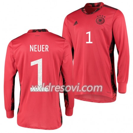 Njemačka Manuel Neuer 1 Golmanski Domaći Nogometni Dres Euro 2020 Dugim Rukavima